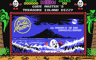 Treasure Island Dizzy Title Screen